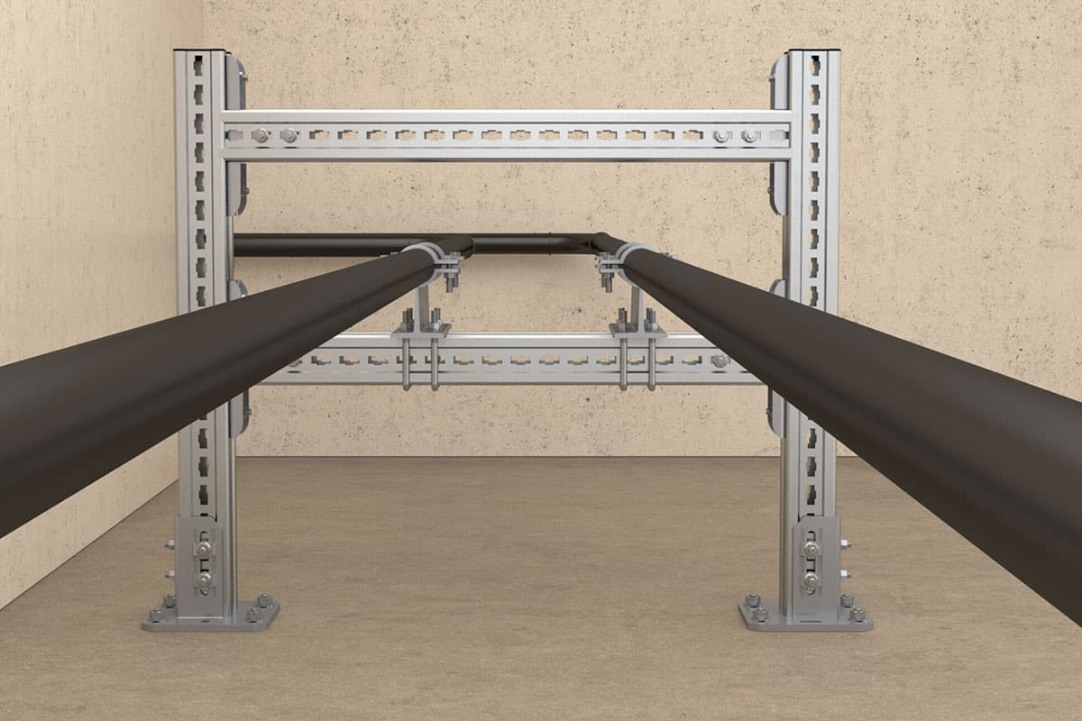 Montážní systém pro těžká potrubí FMS masiv