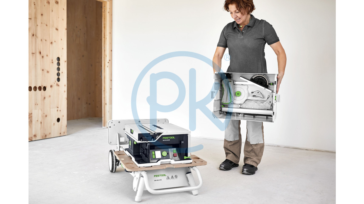 FESTOOL Akumulátorová stolní okružní Systainerová pila CSC SYS 50 EBI Set