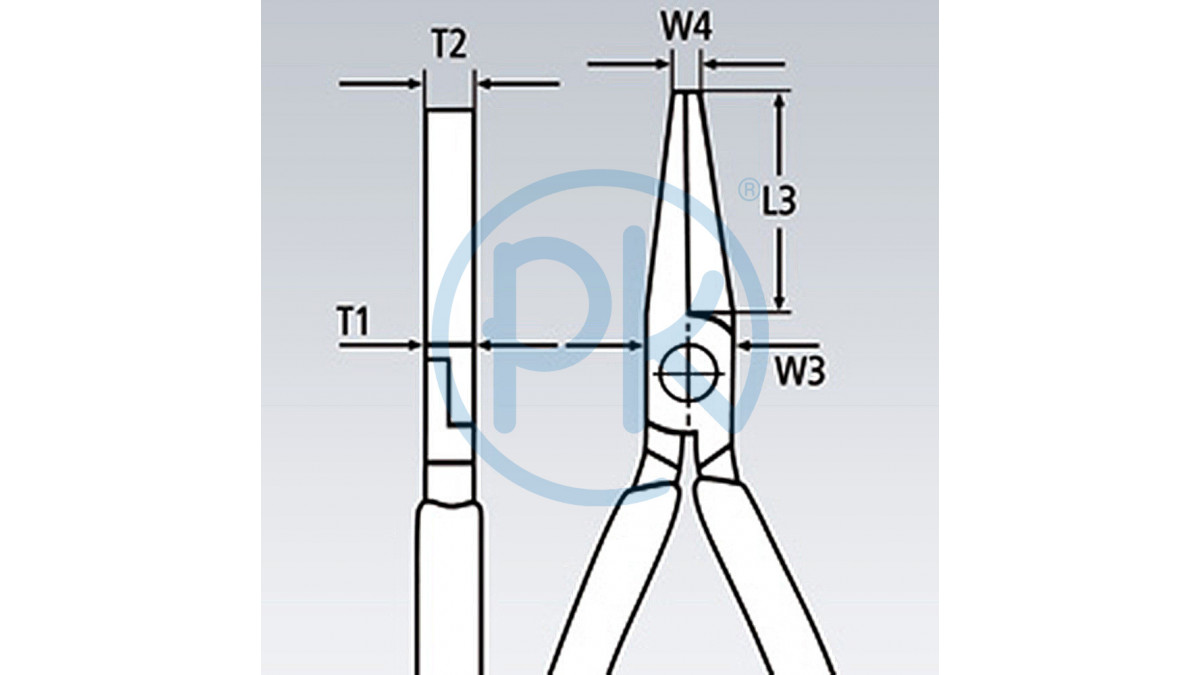 KNIPEX Ploché kleště se širokými čelistmi 160 mm