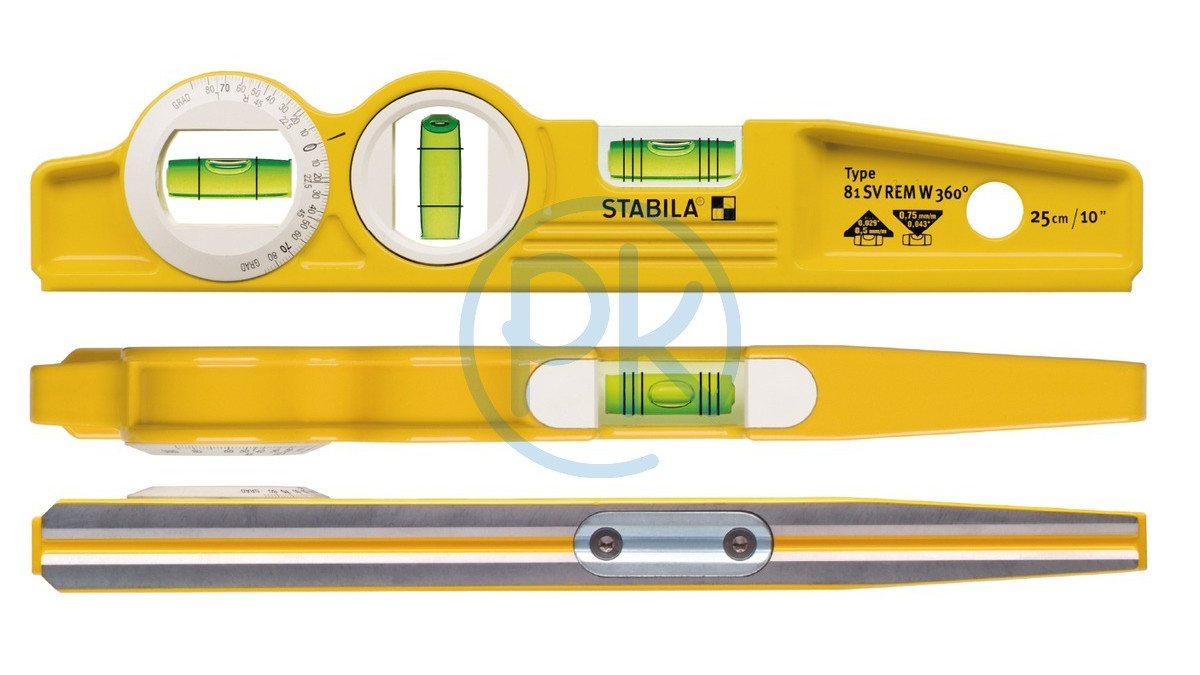 STABILA Vodováha magnetická s otočnou libelou 81 SVREM W360 STABILA Vodováha magnetická s otočnou libelou 81 SVREM W360 250 mm