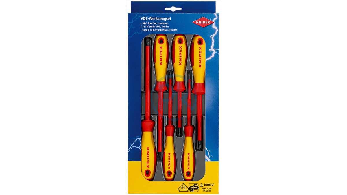 KNIPEX Sada šroubováků VDE 1000, 6-dílná