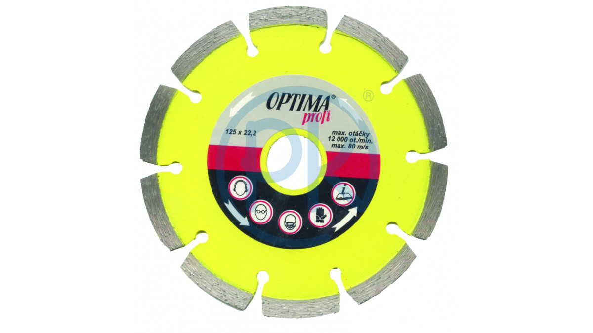 OPTIMA Diamantový kotouč OptimaProfi na beton, armovaný beton atd. OPTIMA Diamantový kotouč OptimaProfi na beton, armovaný beton atd. 230 mm, Upínání: 22,2 mm, Počet segmentů: 16